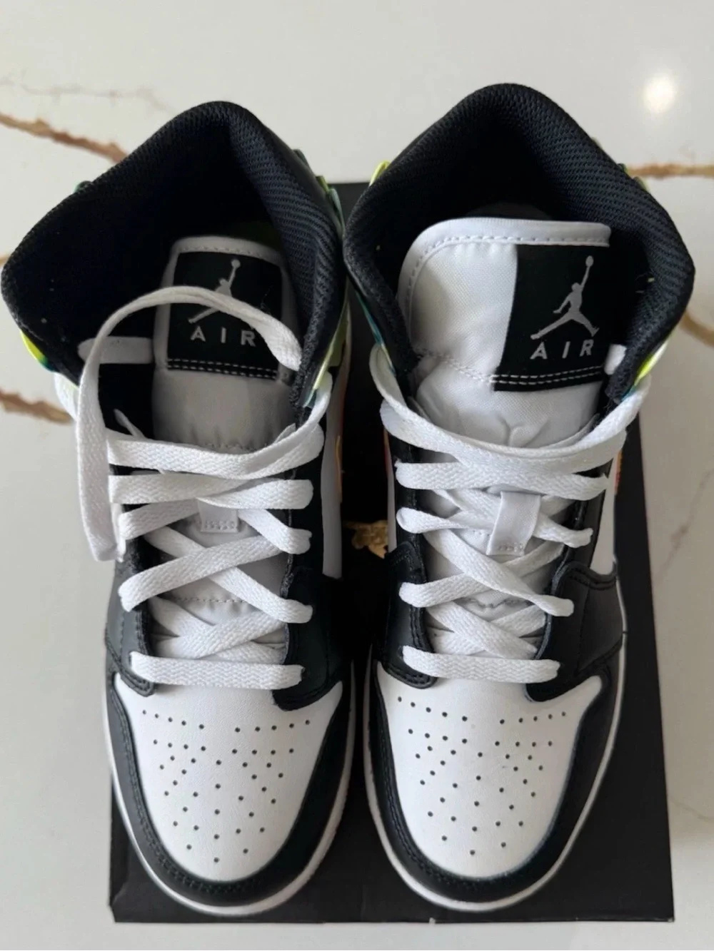 RARE Air Jordan 1’s Mids, Melting, Size 6Y